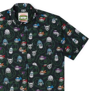RSVLTS Rad to the Bone KUNUFLEX Short Sleeve Shirt in Green — front view