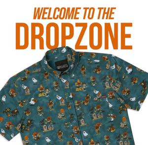 RSVLTS Lil Spooky & The Boo Crew KUNUFLEX Short Sleeve Shirt in Green — front view