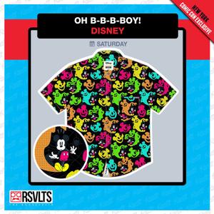 RSVLTS Oh B-B-B-Boy! KUNUFLEX Short Sleeve Shirt in Multicolor — front view
