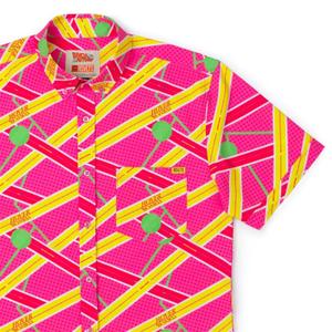 RSVLTS Hoverboard Havoc KUNUFLEX Short Sleeve Shirt in Red — front view