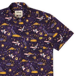 RSVLTS Dumbo Soars! KUNUFLEX Short Sleeve Shirt in Purple — front view