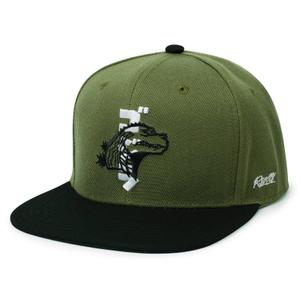 RSVLTS Gojira Unit Snapback Hat in Green — front view