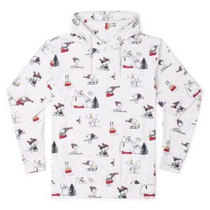 RSVLTS Snow Cool Performance Hoodie in White — front view