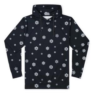 RSVLTS Happy Hothidays Performance Hoodie in Black — front view
