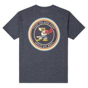 RSVLTS Fight the Good Fight Crewneck Tee in Gray — front view