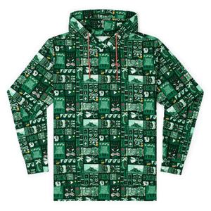 RSVLTS Mele Kalikimaka (Green) Performance Hoodie — front view