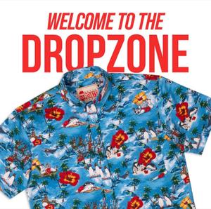 RSVLTS Winter Break KUNUFLEX Short Sleeve Shirt in Blue — front view