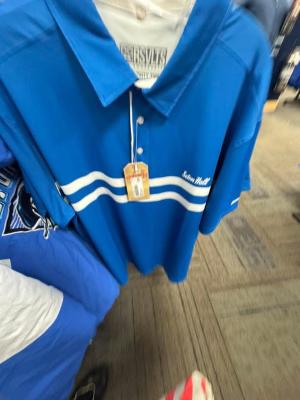 RSVLTS Seton Hall All-Day Polo in Blue — front view