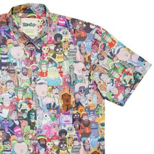 RSVLTS Interdimensional Mashup KUNUFLEX Short Sleeve Shirt in Multicolor — front view