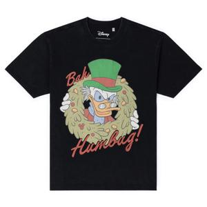 RSVLTS Bah Humbug! Crewneck Tee in Black — front view
