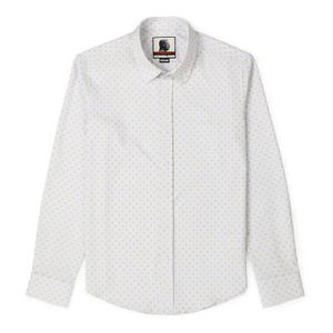 RSVLTS Opening Night Long Sleeve Shirt in White — front view