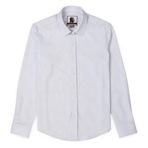 RSVLTS Gin Joint Jubilee Long Sleeve Shirt in White — front view
