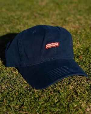 RSVLTS Crispy Slice strapback Strapback Hat in Blue — front view