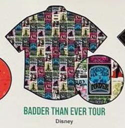 RSVLTS Badder Than Ever Tour KUNUFLEX Short Sleeve Shirt in Multicolor — front view