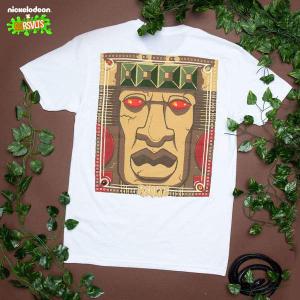 RSVLTS Let’s Rock Crewneck Tee in White — front view
