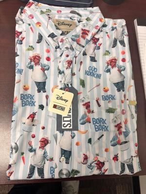 RSVLTS Swedish Chef KUNUFLEX Short Sleeve Shirt in White — front view