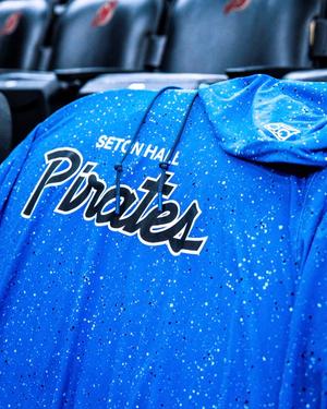 RSVLTS Seton Hall Pirates Performance Hoodie in Blue — front view