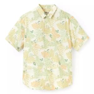 RSVLTS Mickey Mouse and Friends Tropical Bamboo Short Sleeve Shirt — front view