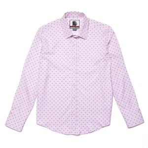 RSVLTS The Jeremy Long Sleeve Dress Shirt in Red — front view