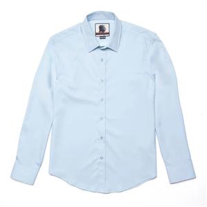 RSVLTS The Cleary Long Sleeve Dress Shirt in Blue — front view