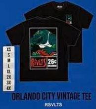 RSVLTS Orlando City Crewneck Tee in Black — front view