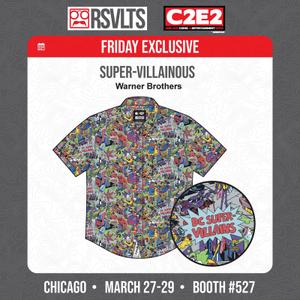 RSVLTS Super-Villainous KUNUFLEX Short Sleeve Shirt in Multicolor — front view