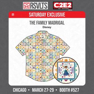 RSVLTS The Family Madrigal KUNUFLEX Short Sleeve Shirt in White — front view