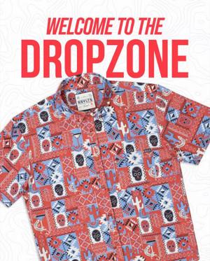 RSVLTS Santa Fe Sands KUNUFLEX Short Sleeve Shirt in Red — front view