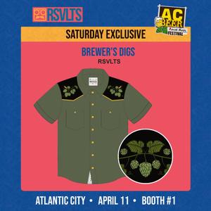 RSVLTS Brewer’s Digs Roper Short Sleeve Shirt in Green — front view