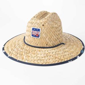 RSVLTS Hubble straw Straw Hat in Blue — front view