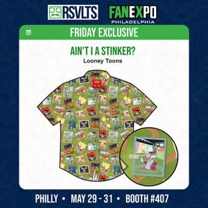 RSVLTS Ain’t I A Stinker? KUNUFLEX Short Sleeve Shirt in Green — front view