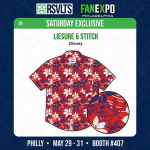 RSVLTS Liesure & Stitch KUNUFLEX Short Sleeve Shirt in Red — front view
