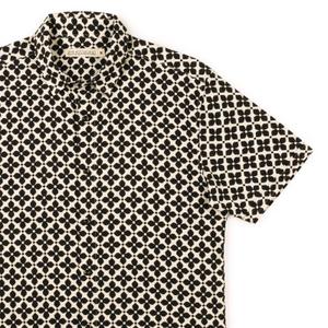 RSVLTS Monte Carlo (Bamboo) KUNUFLEX Short Sleeve Shirt in Black — front view