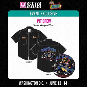 RSVLTS Pit Crew KUNUFLEX Short Sleeve Shirt in Black — front view