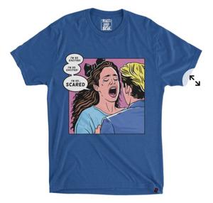 RSVLTS The Spano Crewneck Tee in Blue — front view