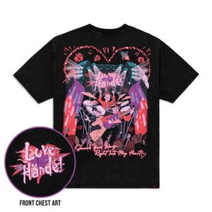 RSVLTS Love Händel Crewneck Tee in Black — front view