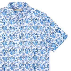 RSVLTS Bluetopia (Bamboo) KUNUFLEX Short Sleeve Shirt — front view