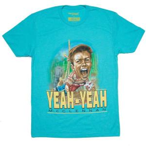 RSVLTS Yeah-Yeah’s Airborne Attack Crewneck Tee in Blue — front view