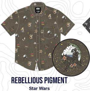 RSVLTS Rebellious Pigment KUNUFLEX Short Sleeve Shirt — front view