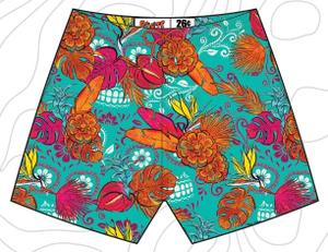 RSVLTS San Diego Floral City 2026 Hybrid Shorts — front view