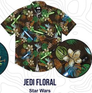 RSVLTS Jedi Floral KUNUFLEX Short Sleeve Shirt — front view