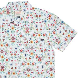 RSVLTS Juanita KUNUFLEX Short Sleeve Shirt in White — front view