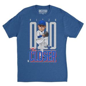 RSVLTS The Closer Crewneck Tee in Blue — front view