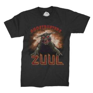 RSVLTS Zuul Crewneck Tee in Black — front view