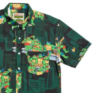 RSVLTS Pizza Party KUNUFLEX Short Sleeve Shirt in Green — front view