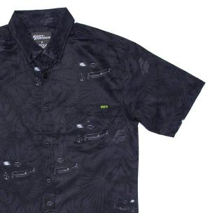 RSVLTS Winning’s Winning KUNUFLEX Short Sleeve Shirt in Black — front view