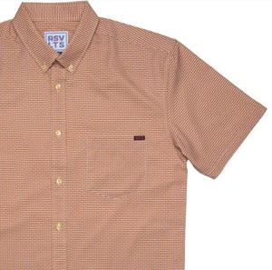 RSVLTS Lil Weenies KUNUFLEX Short Sleeve Shirt in Orange — front view