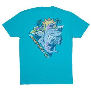 RSVLTS Shaka Shark ’97 Crewneck Tee in Blue — front view