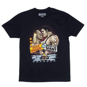 RSVLTS Hulk Hogan vs. Andre the Giant Crewneck Tee in Black — front view