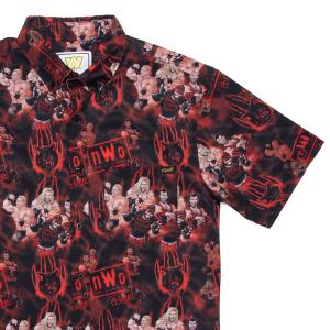RSVLTS Wolfpac KUNUFLEX Short Sleeve Shirt in Red — front view